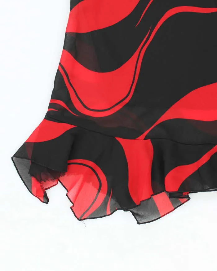 Vintage Y2k 00s Flowy Pattern Skirt - S sold by Rokit product image thumbnail 3