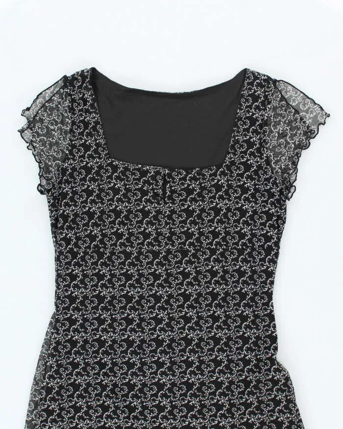 Vintage 90s Mesh Pattern Dress - M sold by Rokit product image thumbnail 3