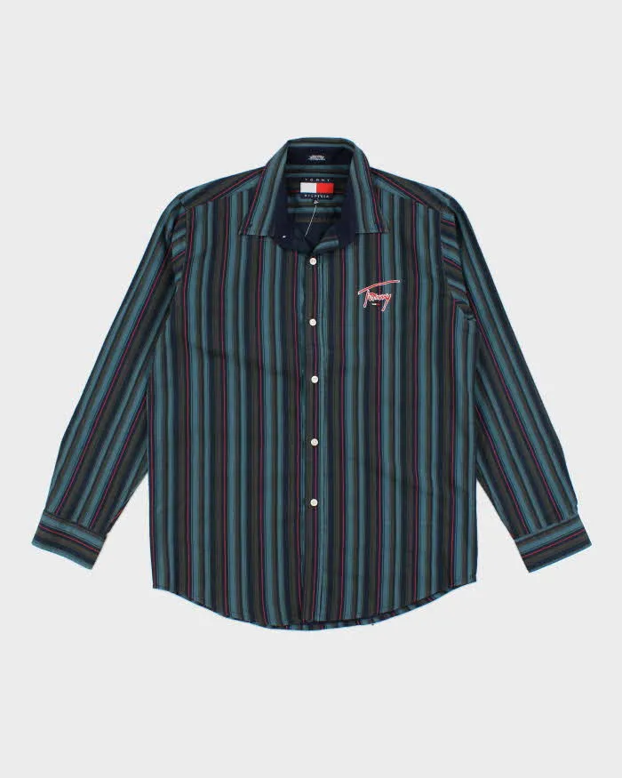 Vintage 2000's Tommy Hilfiger Striped Button Up Shirt - XL sold by Rokit