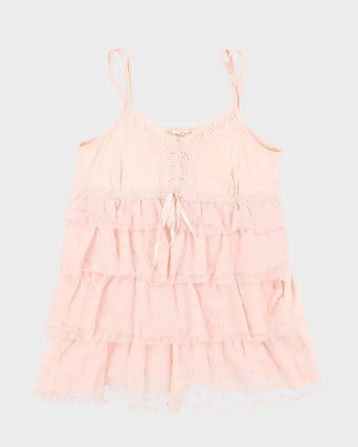 Vintage Y2k 00s Lace Cami Top - S sold by Rokit