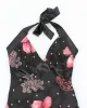 Vintage 90s Jump Floral Halter Dress - S sold by Rokit