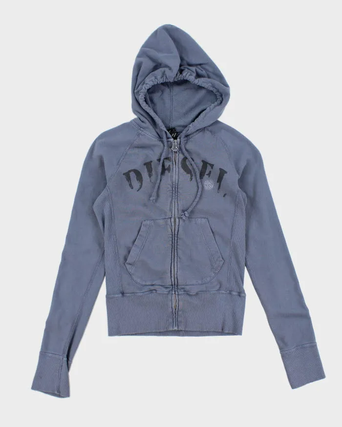 Vintage Women's Y2K Diesel Zip Up Hoodie - S sold by Rokit