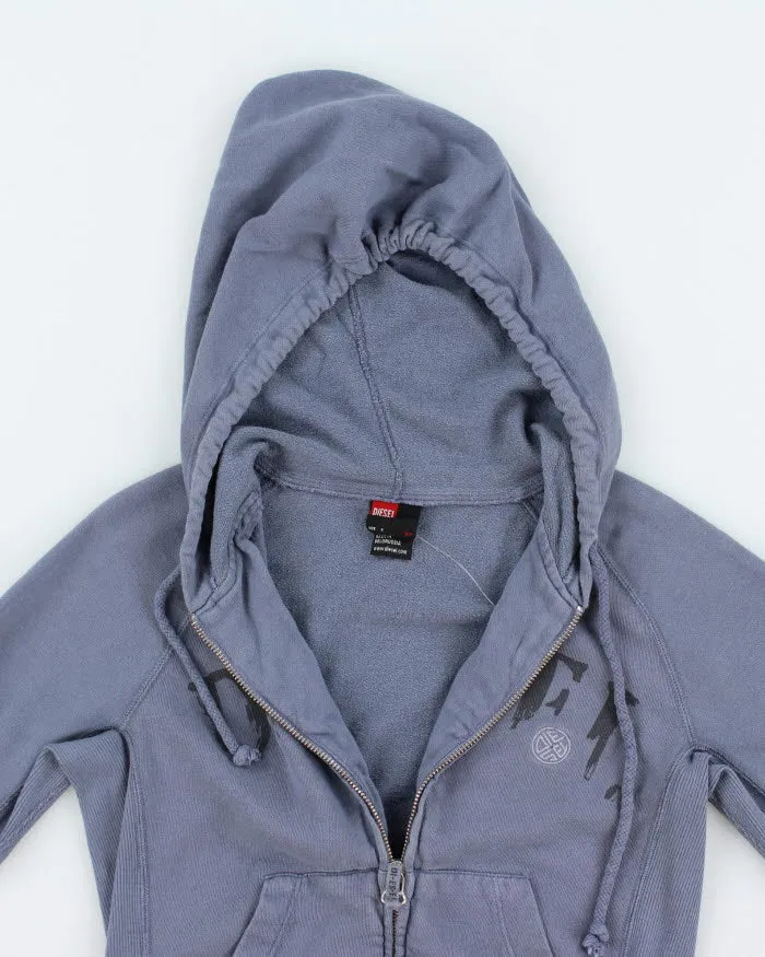 Vintage Women's Y2K Diesel Zip Up Hoodie - S sold by Rokit product image thumbnail 3
