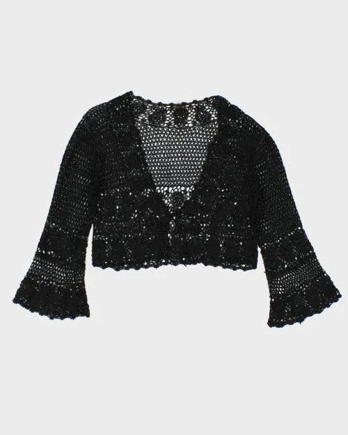 Vintage 90s Kroshetta Black Cardigan - M sold by Rokit product image thumbnail 2