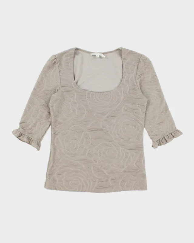 Y2k 00s Cleo Pattern Top - XS sold by Rokit