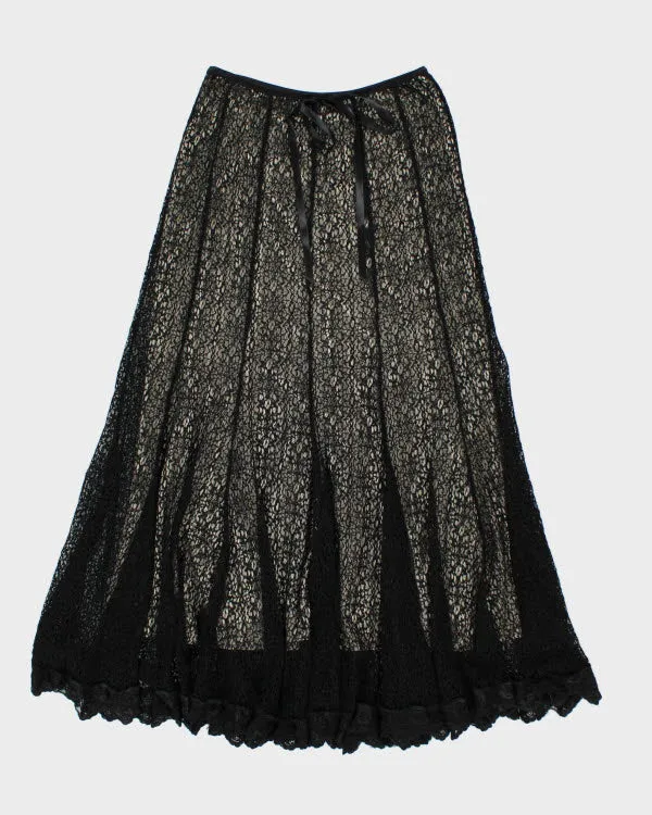 Y2k 00s Joseph Ribkoff Lace Skirt - S sold by Rokit