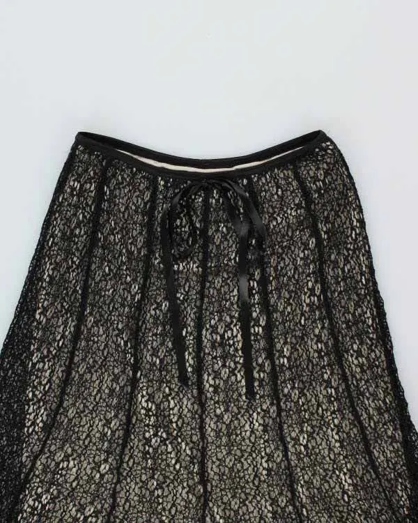 Y2k 00s Joseph Ribkoff Lace Skirt - S sold by Rokit product image thumbnail 3