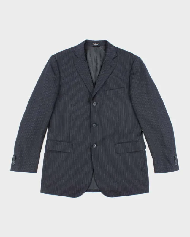 Vintage 90's Guy Laroche Striped Suit Jacket - M sold by Rokit