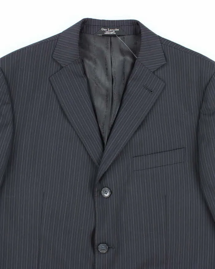 Vintage 90's Guy Laroche Striped Suit Jacket - M sold by Rokit product image thumbnail 3