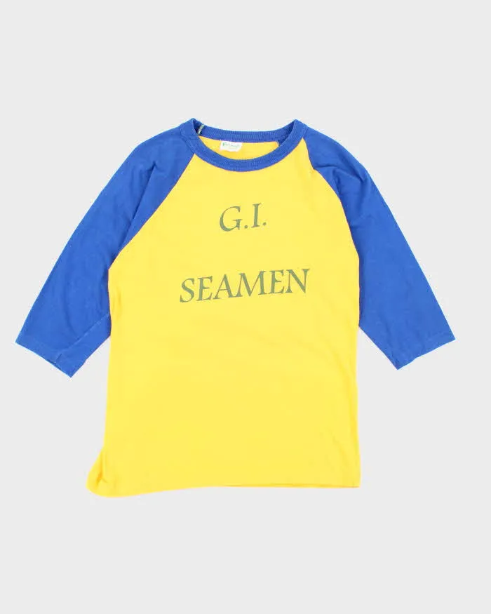 Vintage 1970's G.I. Seamen Baseball Long-sleeved T-Shirt - S sold by Rokit