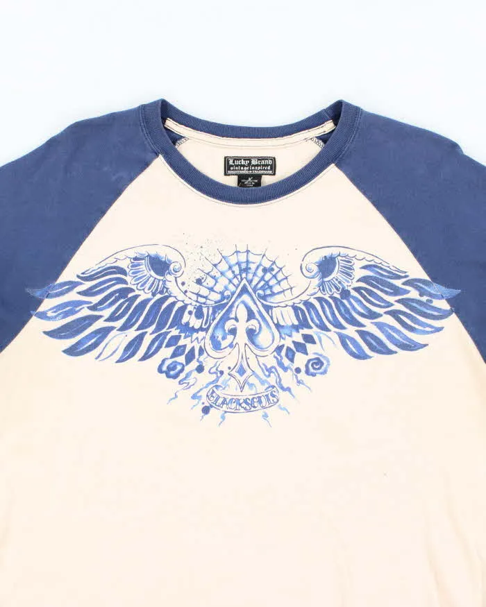 Vintage Y2K Lucky Brand Tattoo Inspired Graphic Long Sleeve T-Shirt - L sold by Rokit product image thumbnail 3