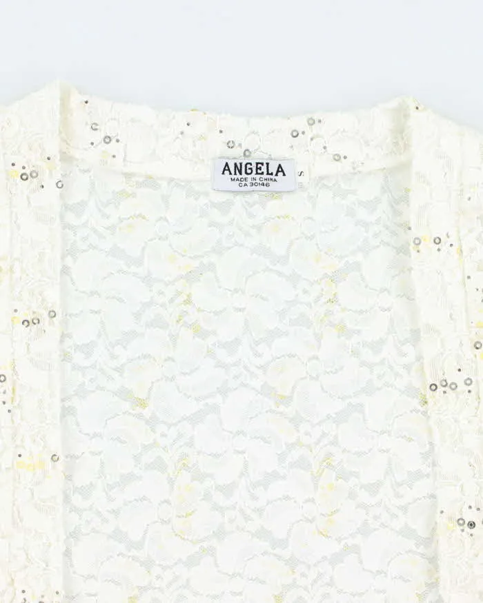 Vintage Y2k 00s Angela Lace Sequin Bolero - S sold by Rokit product image thumbnail 3