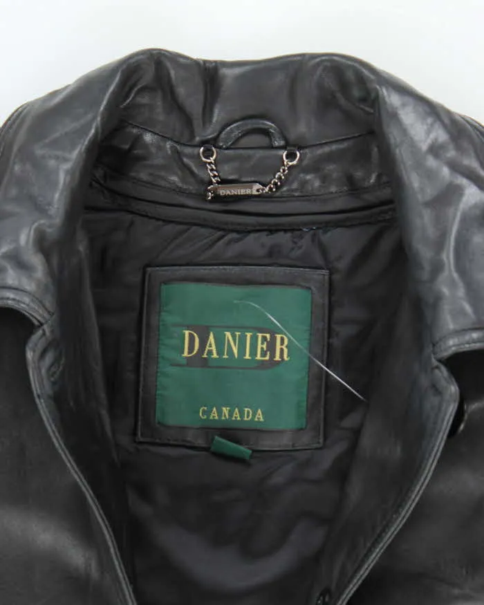 Vintage Danier Long Leather Jacket - XL sold by Rokit product image thumbnail 4