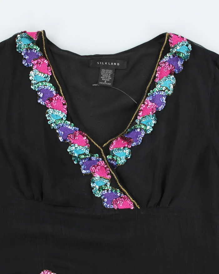 Vintage Silkland Sequin Beaded Silk Top - S sold by Rokit product image thumbnail 3