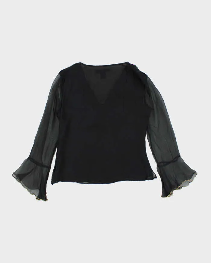 Vintage Silkland Sequin Beaded Silk Top - S sold by Rokit product image thumbnail 2