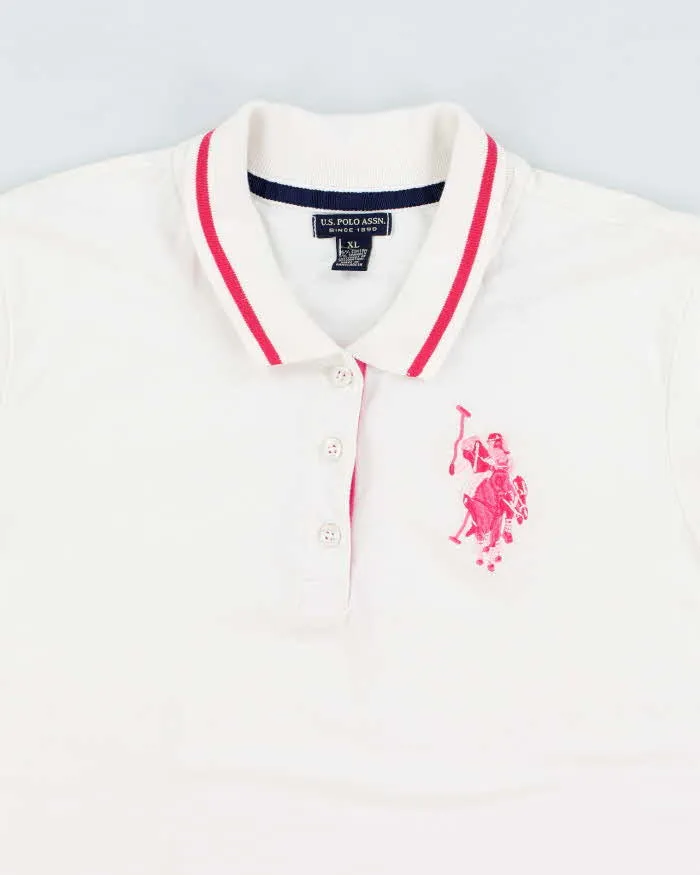 Vintage Y2K Women's Polo Assn Embroidered Logo Polo Shirt - XL sold by Rokit product image thumbnail 3