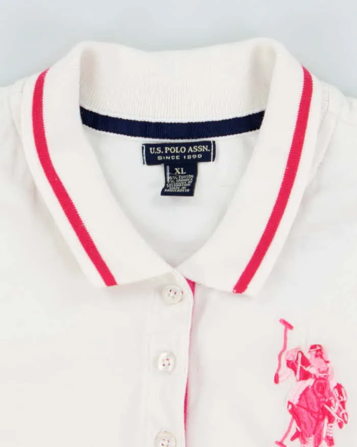 Vintage Y2K Women's Polo Assn Embroidered Logo Polo Shirt - XL sold by Rokit product image thumbnail 5