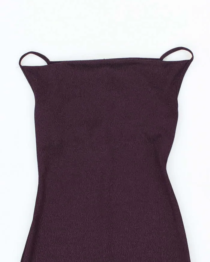 Vintage Y2k 00s Together Purple Cowl Neck Dress - S sold by Rokit product image thumbnail 3