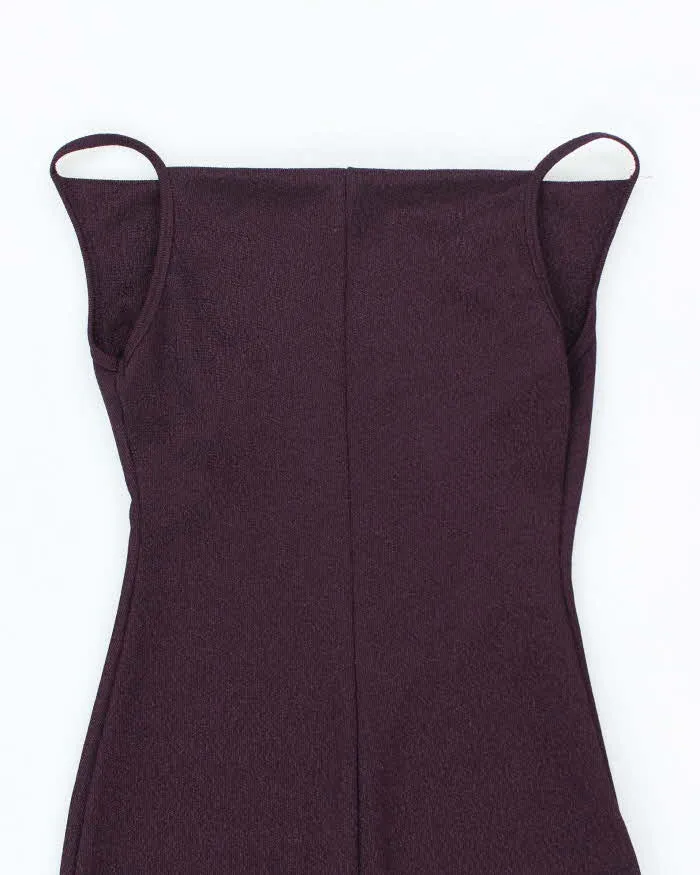 Vintage Y2k 00s Together Purple Cowl Neck Dress - S sold by Rokit product image thumbnail 4
