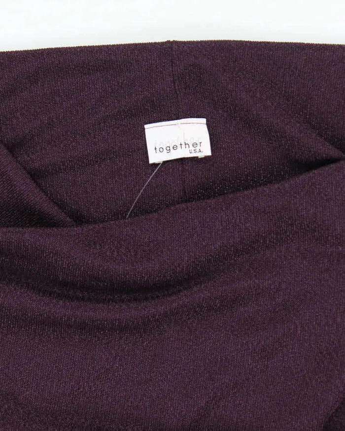 Vintage Y2k 00s Together Purple Cowl Neck Dress - S sold by Rokit product image thumbnail 5