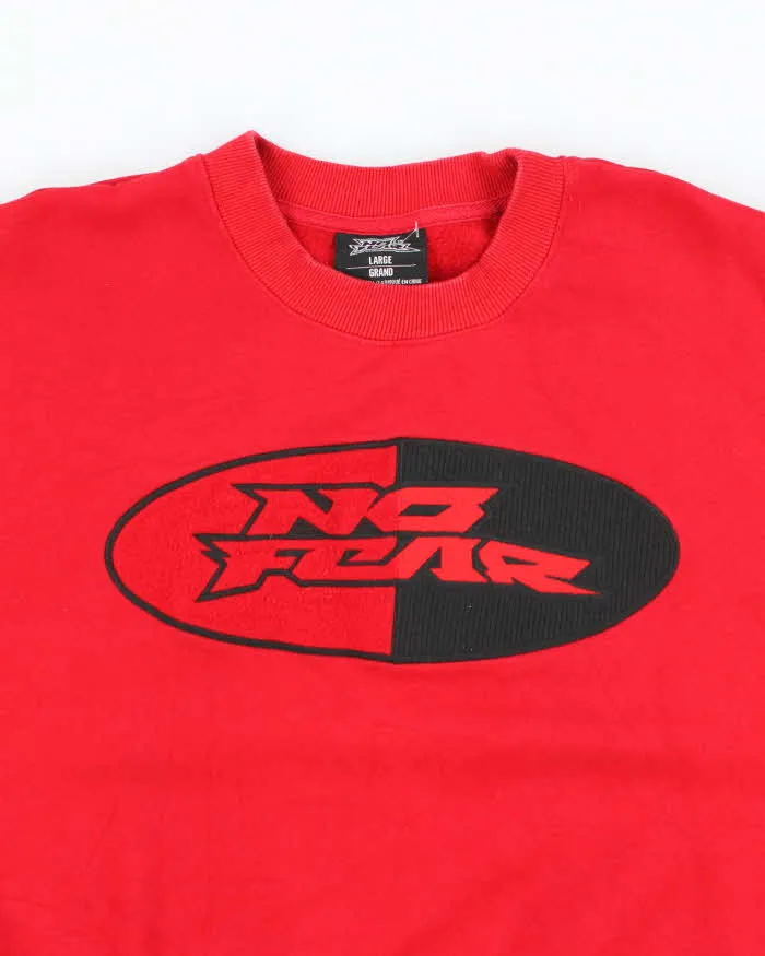 Vintage Y2K No Fear Boxy Big Centre Logo Sweatshirt - L sold by Rokit product image thumbnail 3