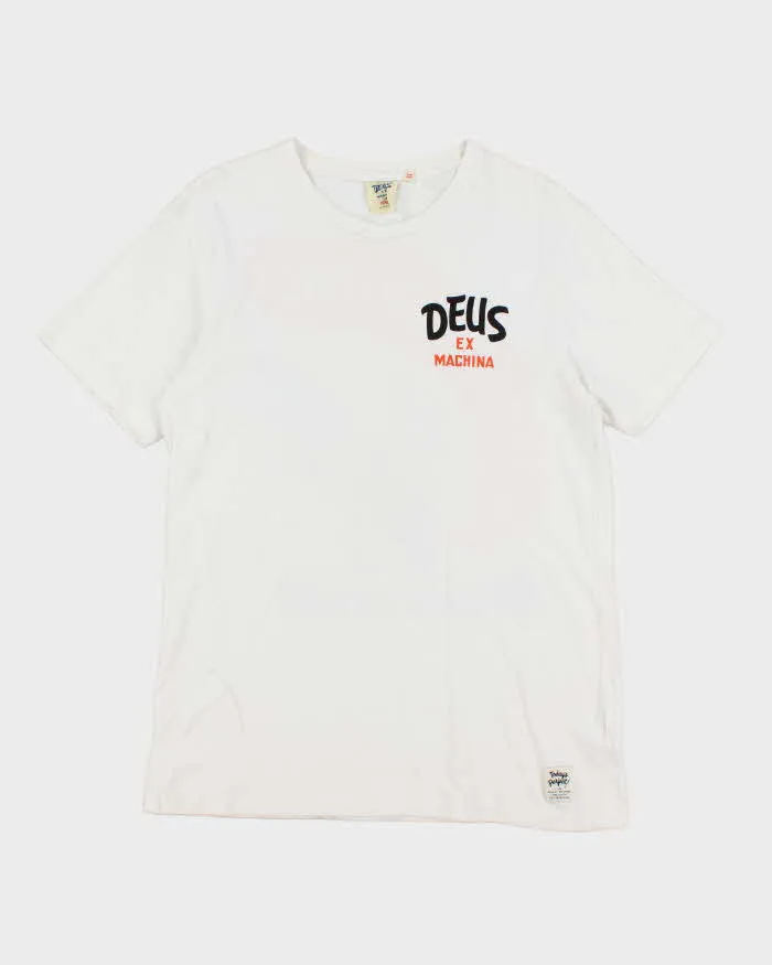 Deus Ex Machina Graphic Biker T-Shirt - L sold by Rokit