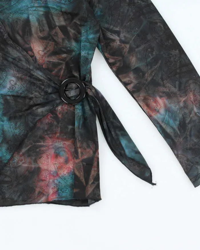 Vintage Y2k 00s Reitmans Faux Wrap O Ring Top - L sold by Rokit product image thumbnail 4