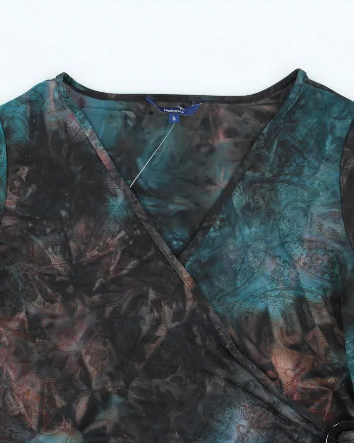 Vintage Y2k 00s Reitmans Faux Wrap O Ring Top - L sold by Rokit product image thumbnail 3