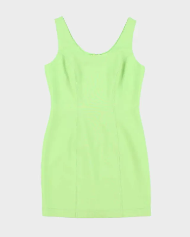 Vintage Y2k 00s Green Dress - M made by Rokit