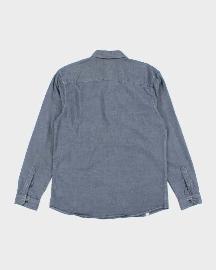 Vintage Lacoste Blue Plain Button Up Shirt - M sold by Rokit product image thumbnail 2