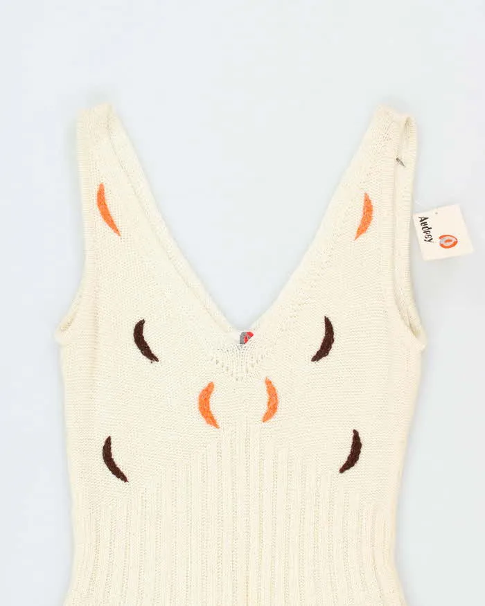 Deadstock Vintage 70s Audrey Knit Dress - S sold by Rokit product image thumbnail 5