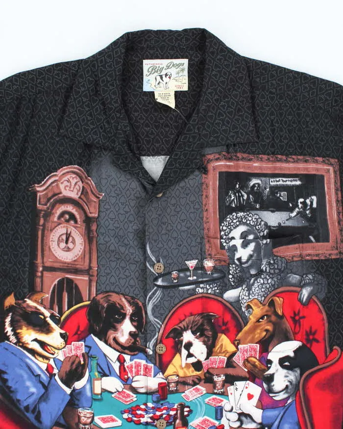 Vintage Big Dogs Poker Oversized Short Sleeve Shirt - S sold by Rokit product image thumbnail 3