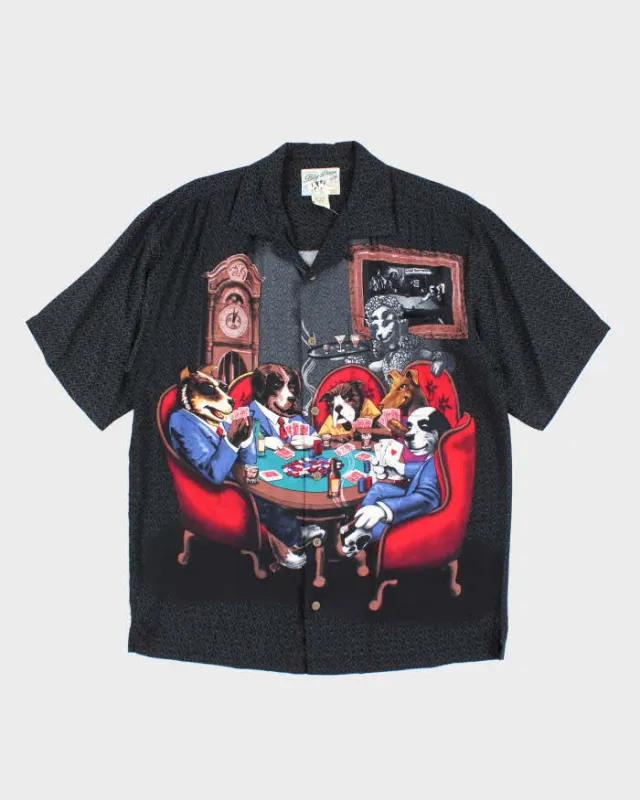 Vintage Big Dogs Poker Oversized Short Sleeve Shirt - S sold by Rokit