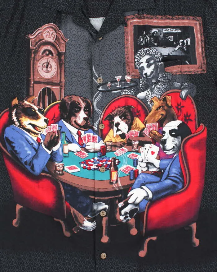Vintage Big Dogs Poker Oversized Short Sleeve Shirt - S sold by Rokit product image thumbnail 4
