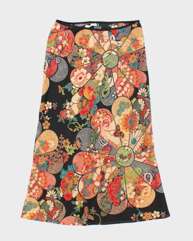 Vintage 90s Melissa Floral Pattern Skirt - S sold by Rokit