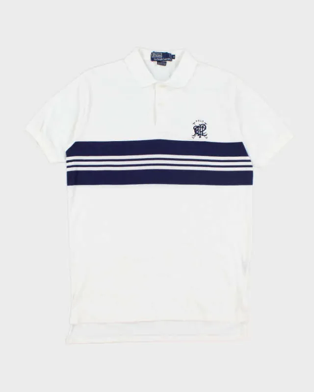 Vintage 2000's Ralph Lauren Embroidered Crest Polo Shirt - M sold by Rokit