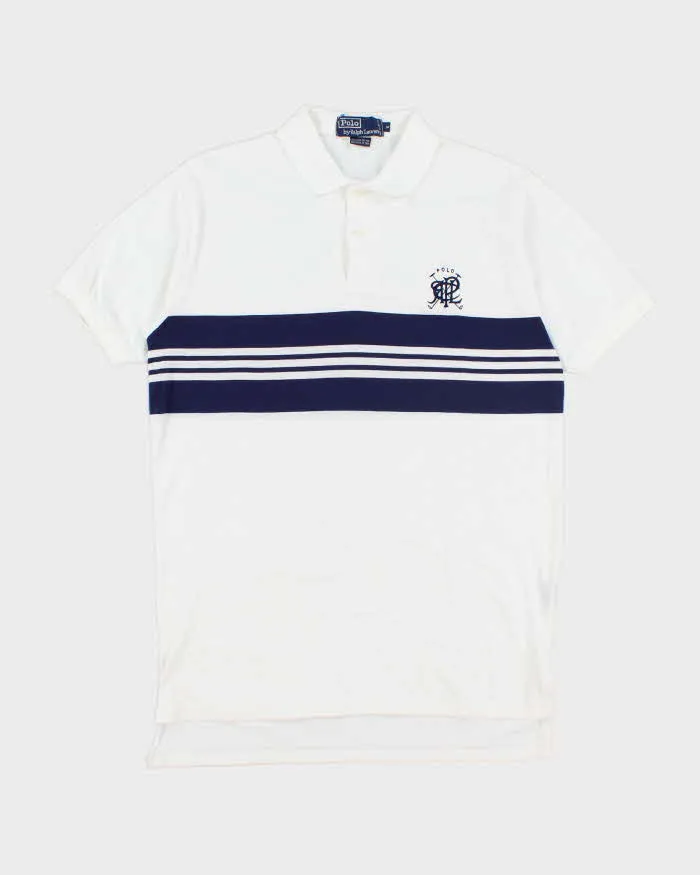 Vintage 2000's Ralph Lauren Embroidered Crest Polo Shirt - M sold by Rokit