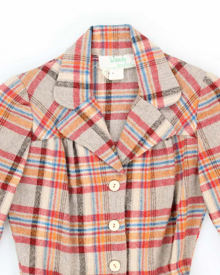 Vintage 70s Wendy Button-Up Wool Blend Dress - S sold by Rokit product image thumbnail 3