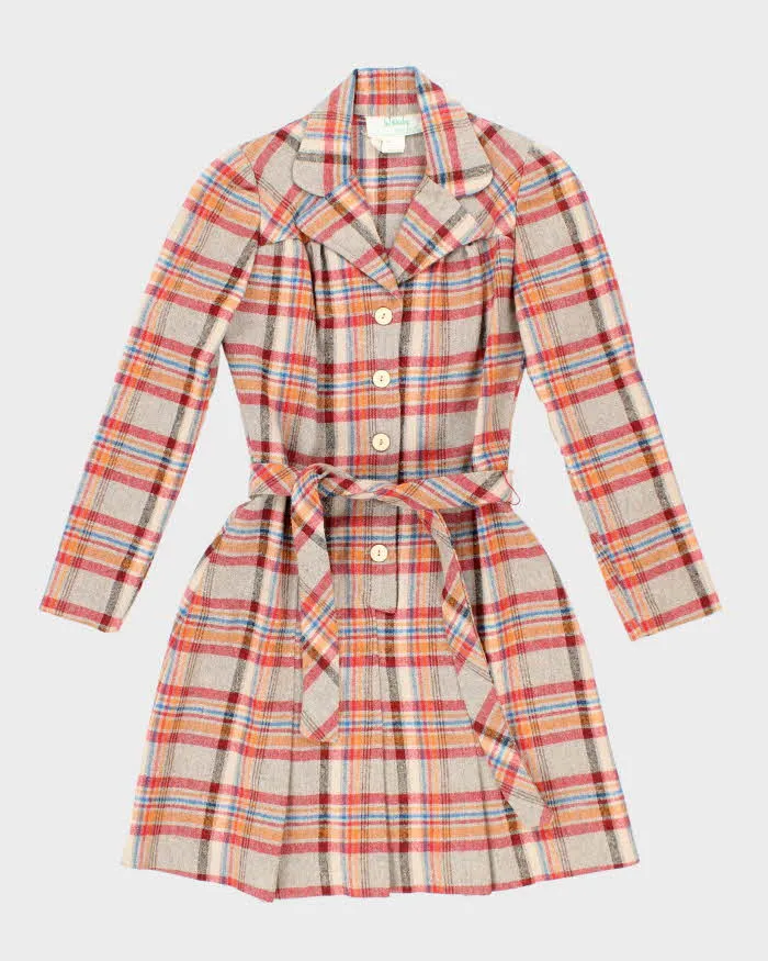 Vintage 70s Wendy Button-Up Wool Blend Dress - S sold by Rokit