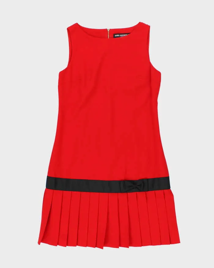 Vintage Karl Largerfeld Red Dress - M sold by Rokit