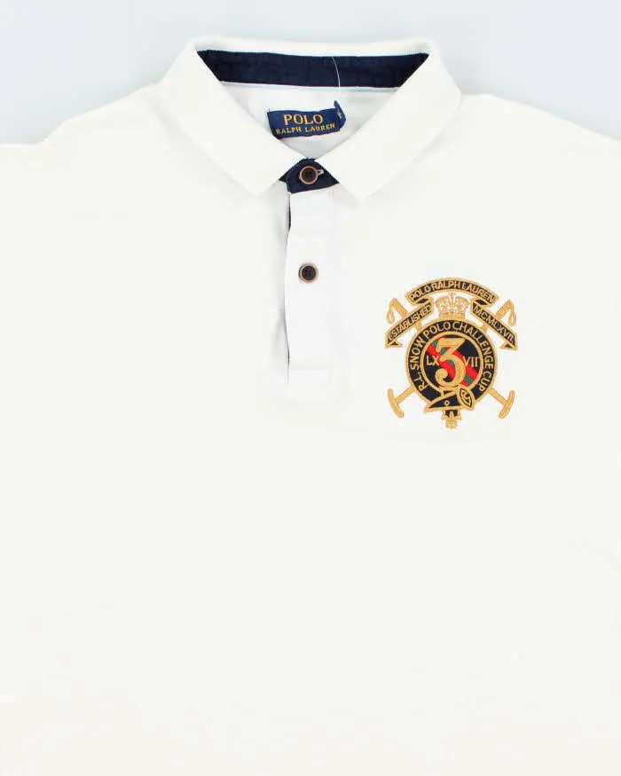 Vintage 2000's Ralph Lauren Embroidered Badge Polo Shirt - XXL sold by Rokit product image thumbnail 3