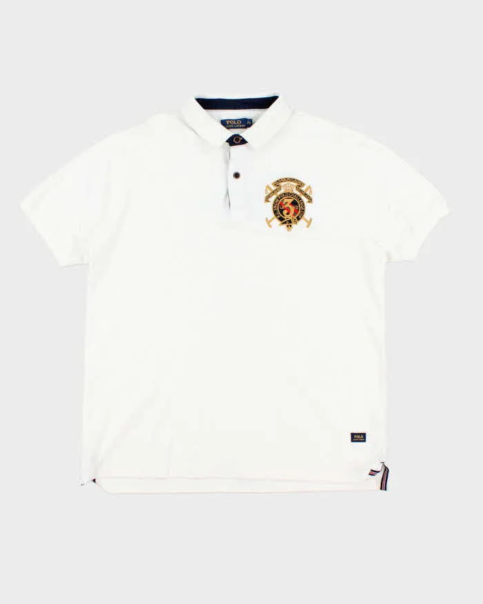 Vintage 2000's Ralph Lauren Embroidered Badge Polo Shirt - XXL sold by Rokit