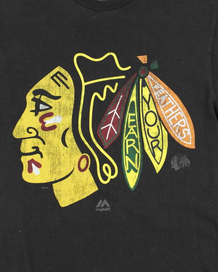 Vintage Majestic Chicago Blackhawks NHL T-Shirt - S sold by Rokit product image thumbnail 3