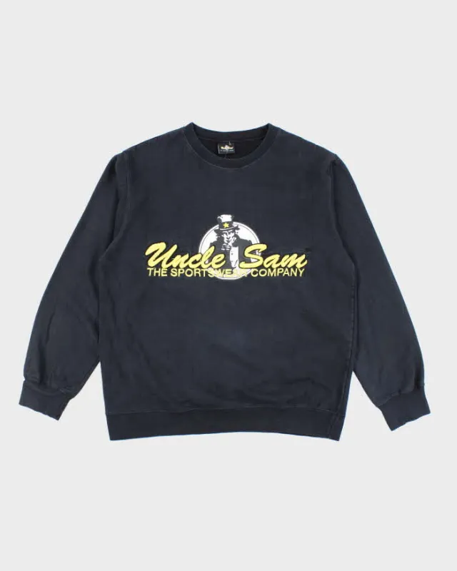 Vintage Y2K Uncle Sam Embroidered Graphic Sweatshirt - L sold by Rokit
