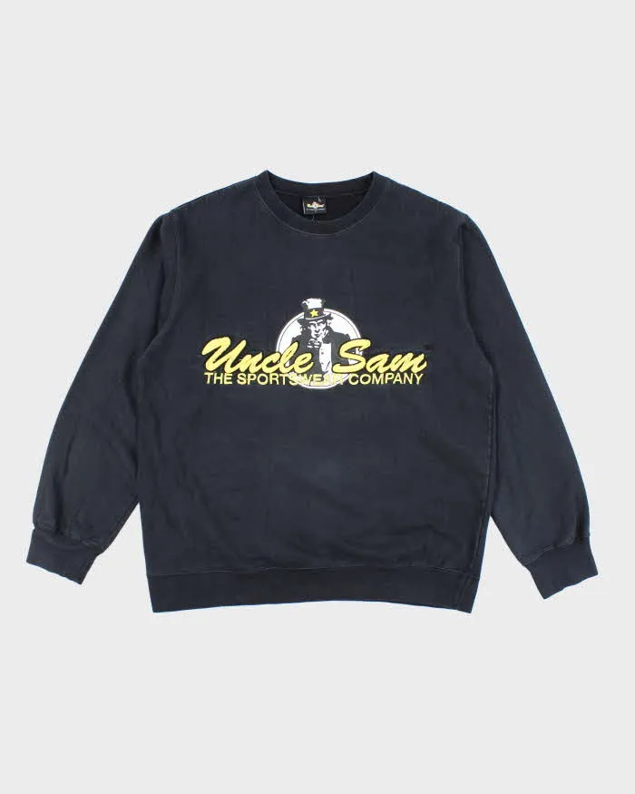 Vintage Y2K Uncle Sam Embroidered Graphic Sweatshirt - L sold by Rokit