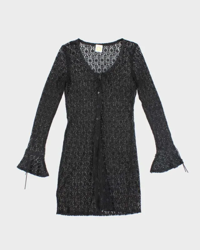 Vintage 90s Rubber Ducky Lace Cover-Up Top - S sold by Rokit