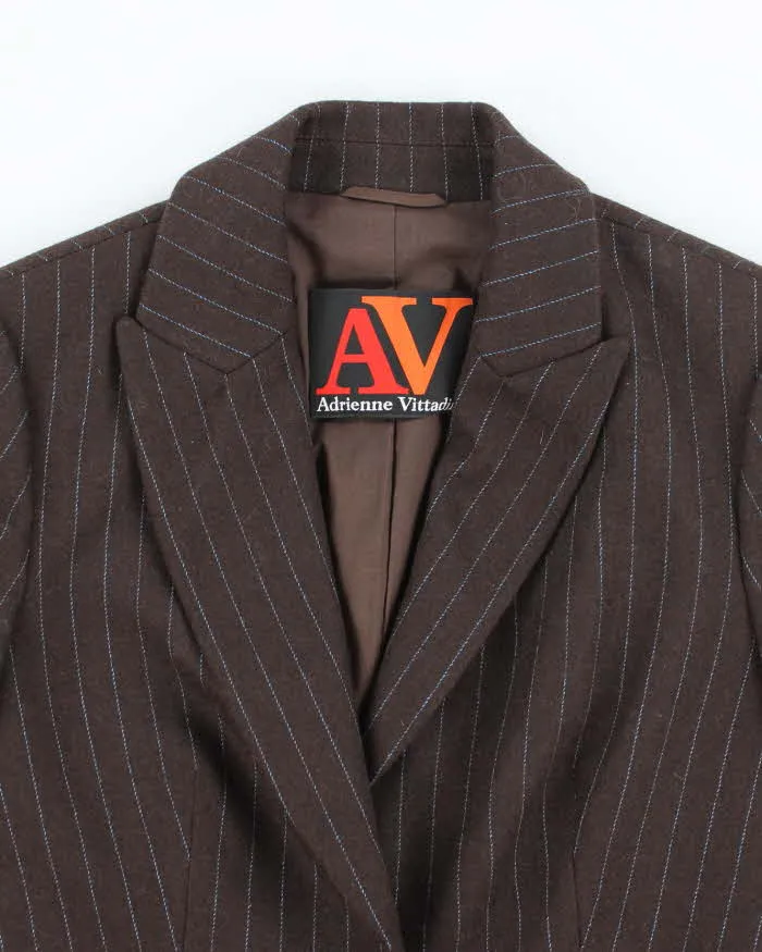 Vintage Adrienne Vittadini Wool Blend Pin Stripe Blazer - M sold by Rokit product image thumbnail 3