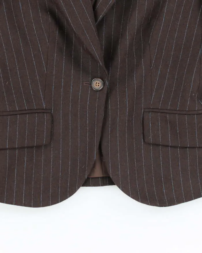 Vintage Adrienne Vittadini Wool Blend Pin Stripe Blazer - M sold by Rokit product image thumbnail 4
