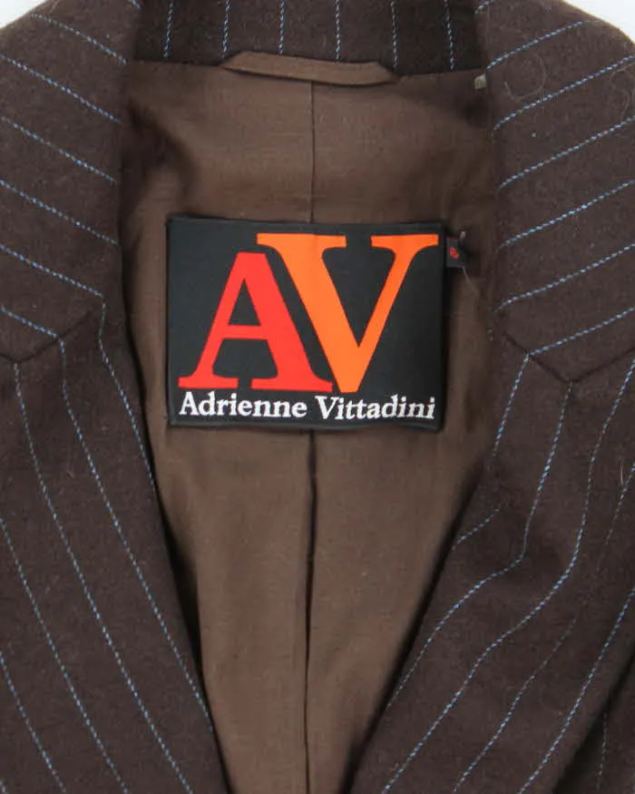 Vintage Adrienne Vittadini Wool Blend Pin Stripe Blazer - M sold by Rokit product image thumbnail 5