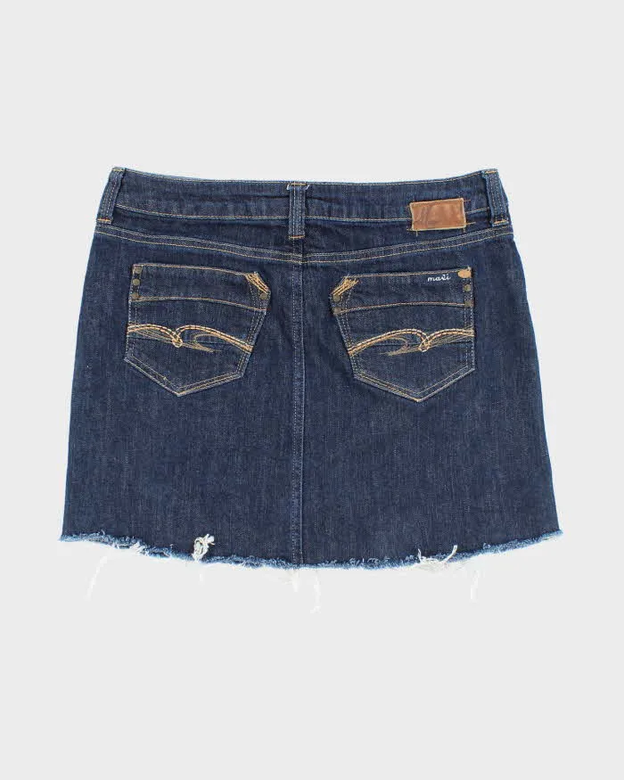 Vintage Y2k 00s Mavi Dark Wash Denim Mini Skirt - M sold by Rokit product image thumbnail 2